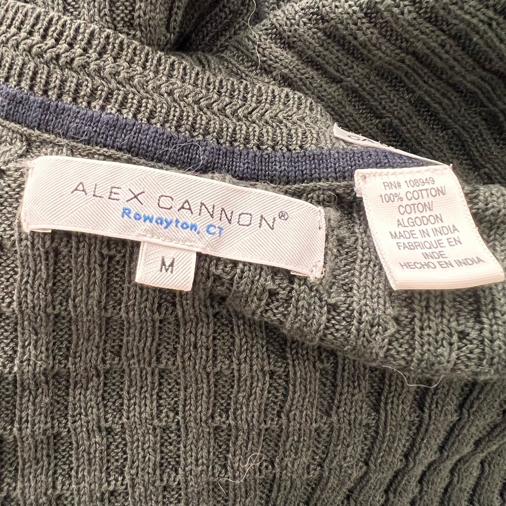 Vintage Olive Crewneck Sweater for Men - Picture 5 of 5